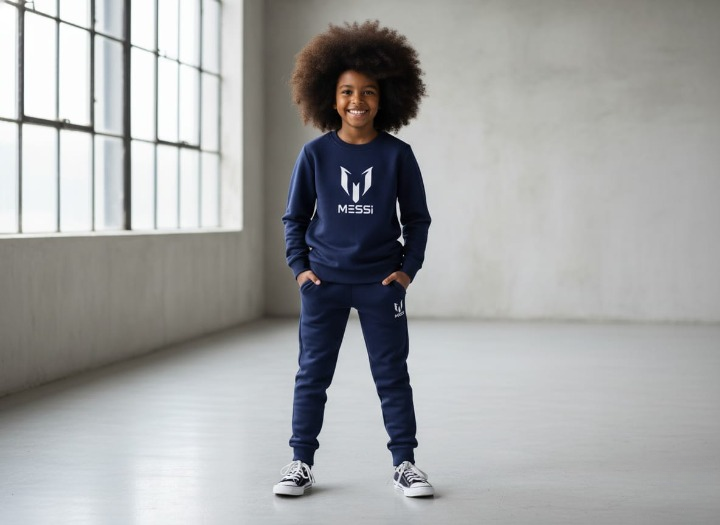 Kids Winter Tracksuit | New Designer 2-Piece Shirt & Trouser Set for Boys & Girls – Stylish, Warm & Comfy Winter Outfit small