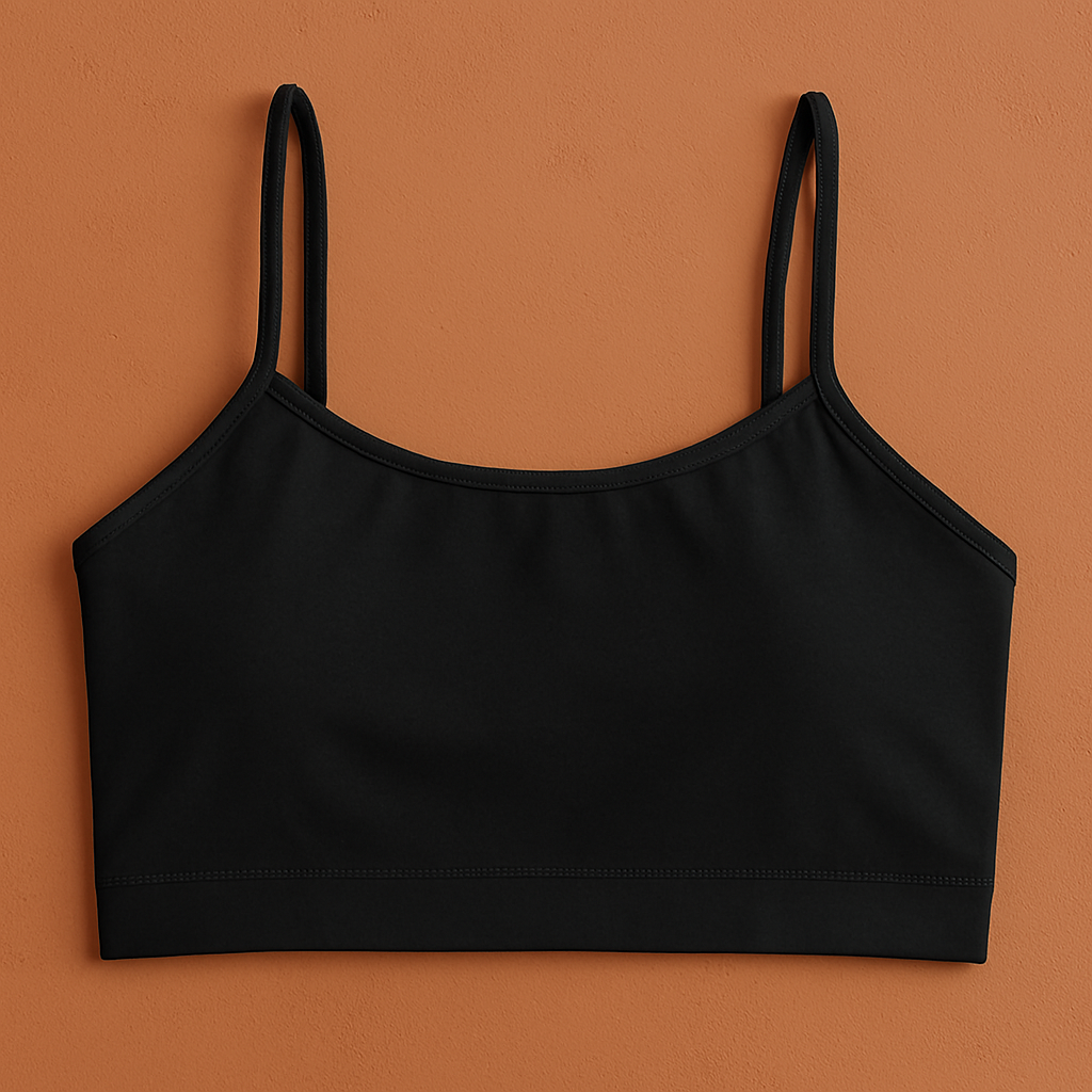 Teenagers’ Malai Non-Padded Bra – Soft, Lightweight & Comfortable Everyday Wear Lingerie, Plain Design in Black, Sizes 28, 30, 32 - 28