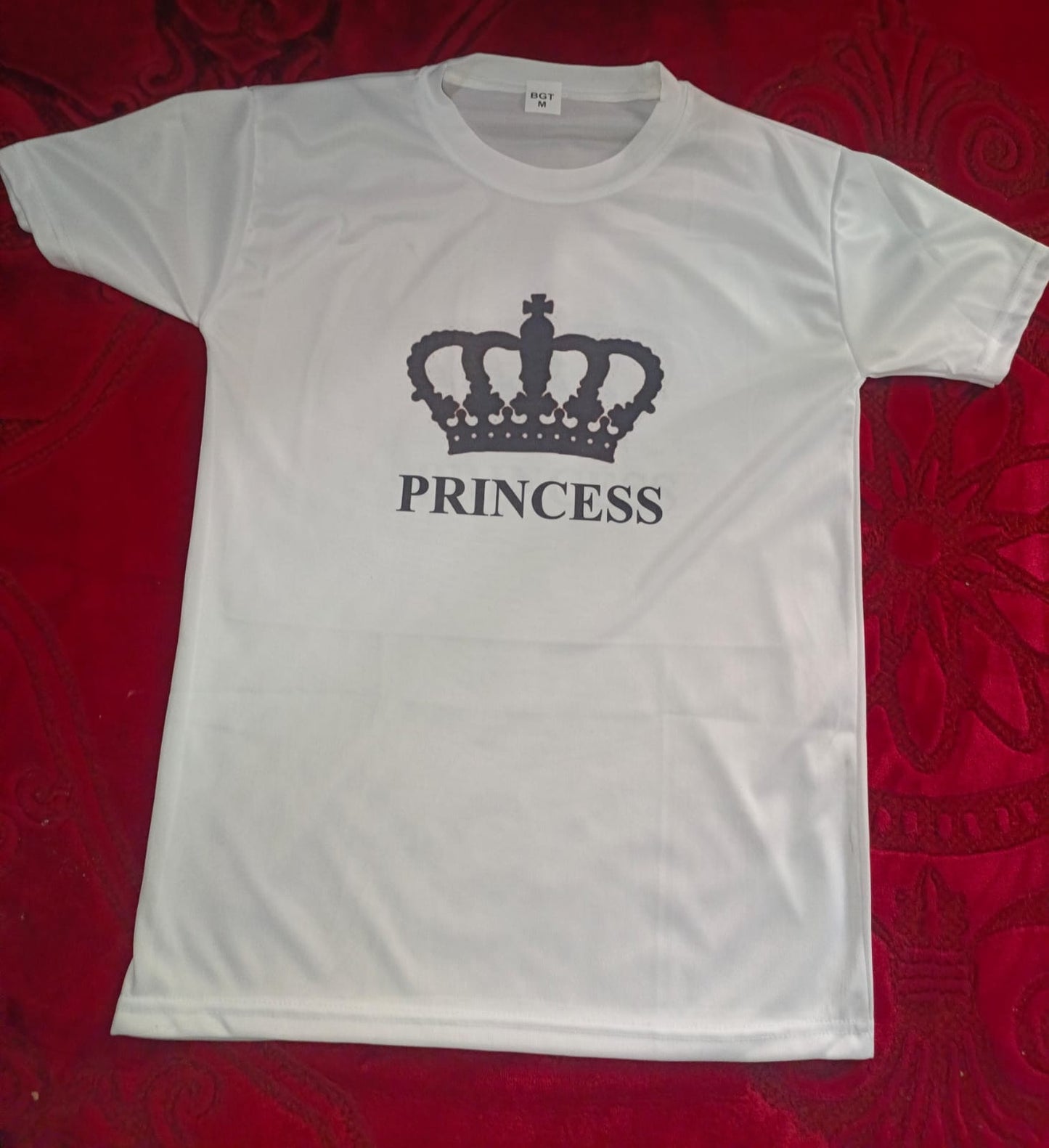 Stylish White T-Shirt with Cute Design – Best Quality T-Shirts For Girls | T-Shirt For Women | Printed T-Shirts - Princes T-Shirts | Princes Design T-Shirt - Small