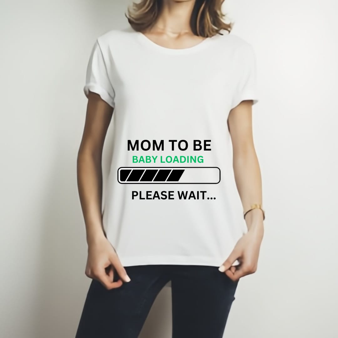 Combo Of Dad to Be & Mom to Be Style White T-Shirt with Cute Design – Best Quality T-Shirts For Girls | T-Shirt For Women - T-Shirt For Men - Small