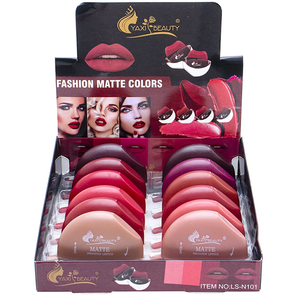 Yaxi Lip Design Solid Lipstick | Lead-Free, Easy Application & Long-Lasting Finish - Lazy Lipstick | Lipstick For Girls - Shade 1