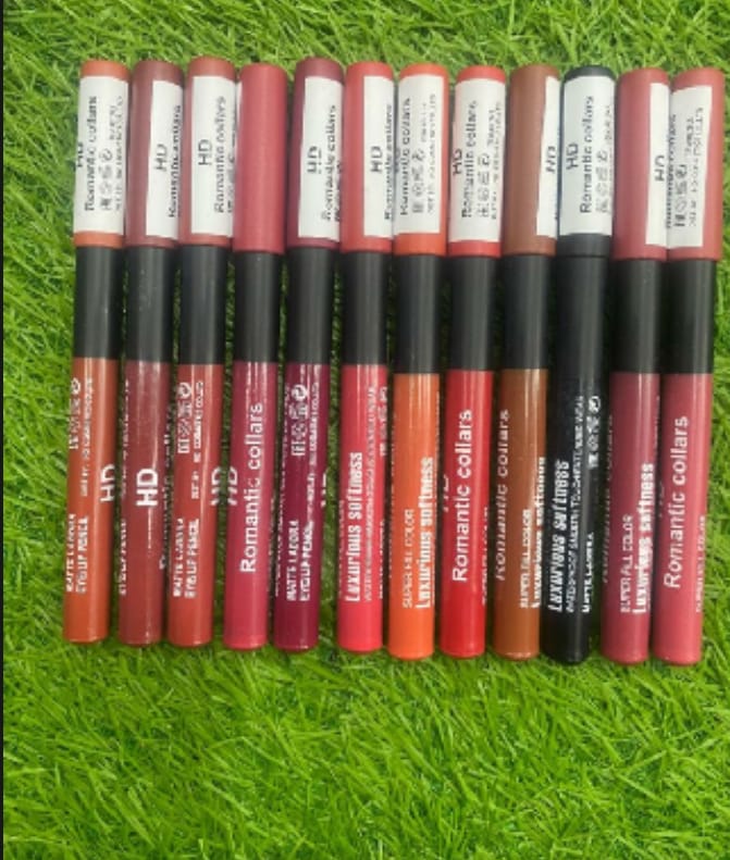 Nude Shade Lipstick Pencil – High Pigment, Smooth Application & Long-Lasting Finish - Pack of 6