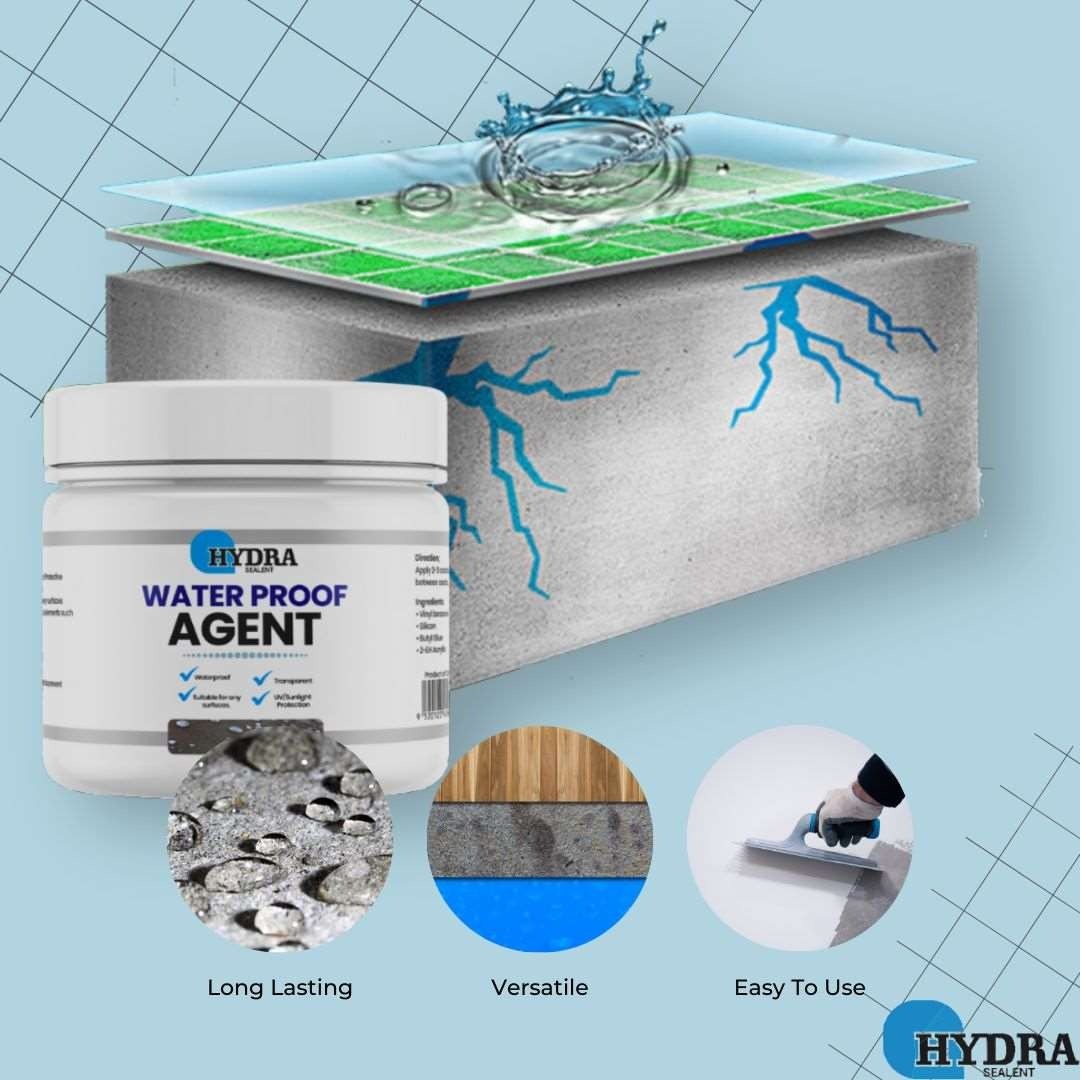 Hydra Waterproof Agent | Best Quality Waterproof Agent | Waterproofing Agent For Wall & Floor - With Brush - 300 gram