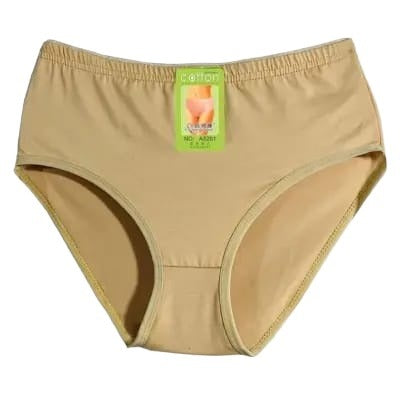 Pack of 2 Cotton Panties – Comfortable & Lightweight Plain Design (S, M, L )(Random color) - Small