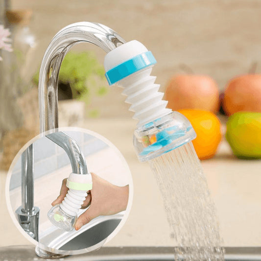 Kitchen Shower Splash Fan Faucet With Clip Water-saving Filter tap nozzle extended  Each ( Random Color ) - pack of 1