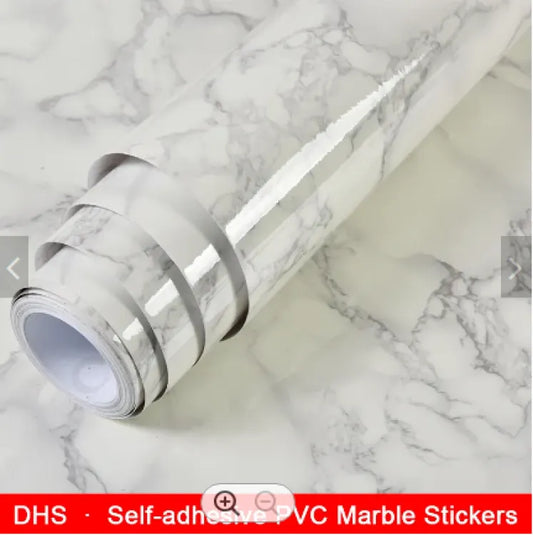 white Marble Sheet Marble Sheet for Kitchen - Anti Oil and Heat Resistant Wallpaper White Marble Sheet - 45×200