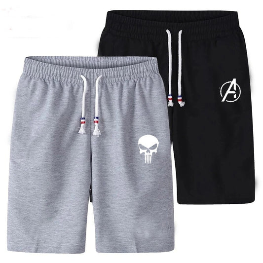 [Pack Of 2] Shorts COTTON JERSEY FABRIC FOR SUMMER | Jersey Shorts for Men - M