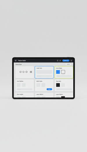 Theme Editor Precision Dashboard