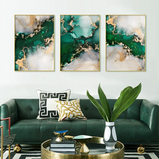 3 Pc Phototiles Wall Art Set Elegant Ready To Hang Self Adhesive Tiles Premium Quality Smooth Finish