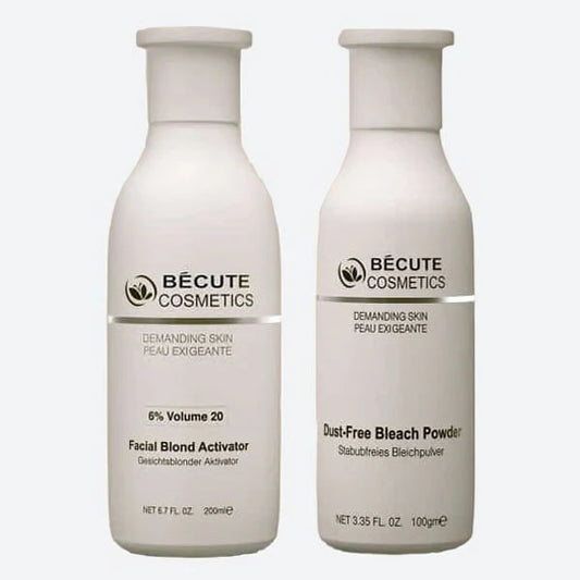 Becute skin polish set - Becute Bleach Powder &amp;  Facial Blonde Activator