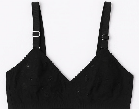 Cotton Sada Bra Pack of 3 – Mehroon, Black &amp; Skin Color | Comfortable 3 Hook Non-Padded Bra for Women - 32
