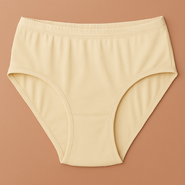 Malai Soft Fabric Underwear for Women – High Quality, Comfortable & Lightweight Everyday Panty in Skin Color, Sizes S, M, L - Small