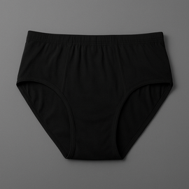 Jersey Plain Panty for Women – High Quality Soft & Lightweight Fabric, Black (S, M, L) - Small