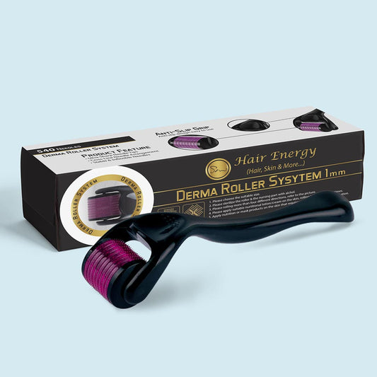 Derma Roller Hair Therapy Micro-Needle | Derma Roller for Hair re-growth &amp; Skin For Male And Female - 0.5 MM