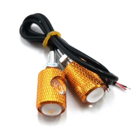 4pcs Mini Fancy Motor Bike Indicator, Also use for Number Plate screw | Tik Tok LED Indicator  Pieces) | Fancy Bulb | Fancy Indicator For Bike - Red