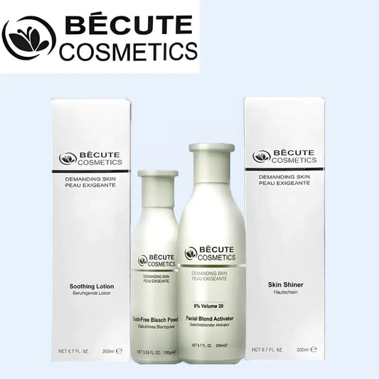 BeCute Whitening &amp; Brightening Skin Polisher With Activator - Volume 20% Activator (200ml) - Dust-Free Blonder (100gm)