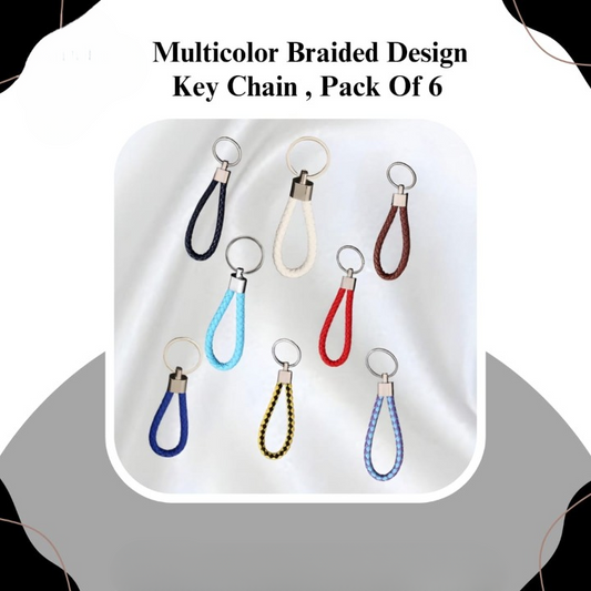 Multi Color Braided Design Keychain | Best Quality Keychain ( Random Color ) - Pack Off 01