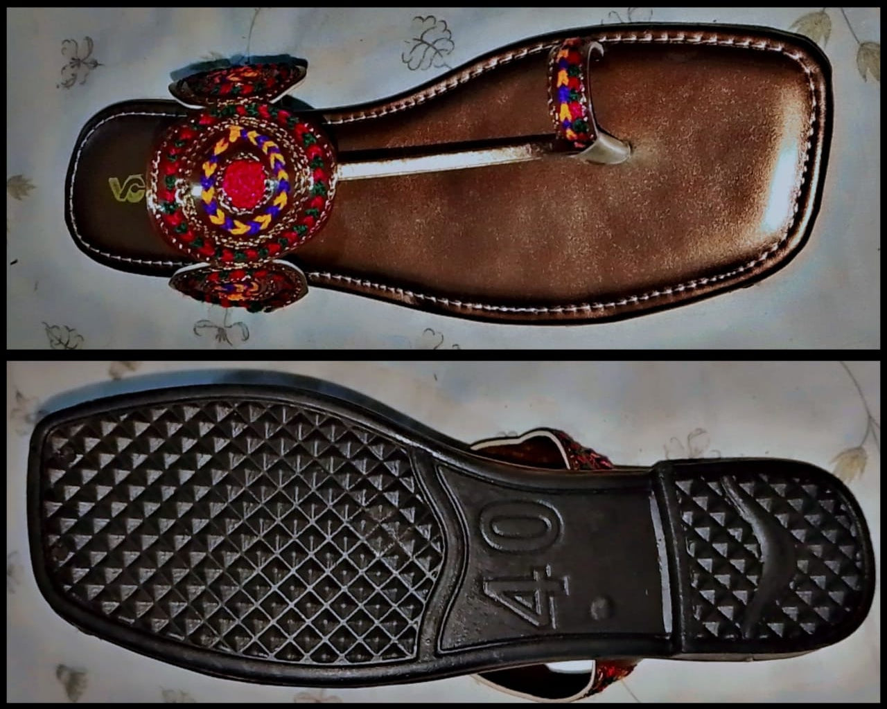 Kolhapuri Slipper Design No. 25-80 – Elegant Brown Handcrafted Footwear (With Box ) - 7