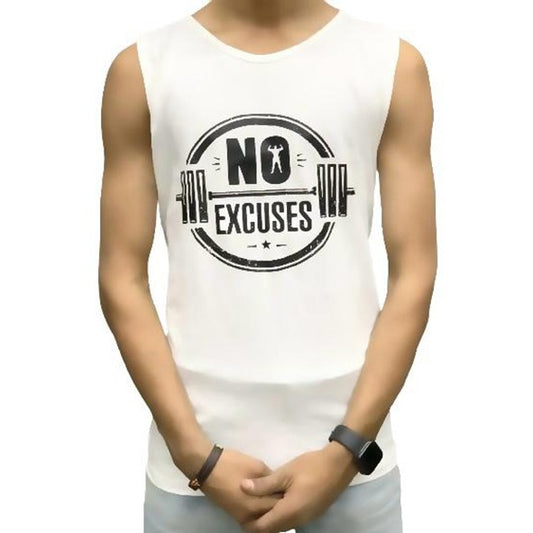 [Pack of 3] Men’s Fitness Gym Sandos for Men Sleeve less for Men Top Fashion Wear Shirt Hoodie Sleeve less for Men - M