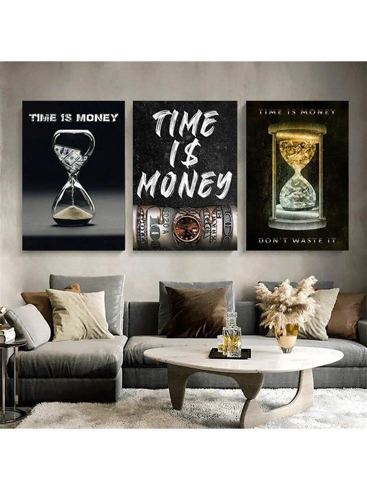 3pcs Quote Stickytiles Frames Providing Inspirational Style Elegant Look Home Decoration - 8*11